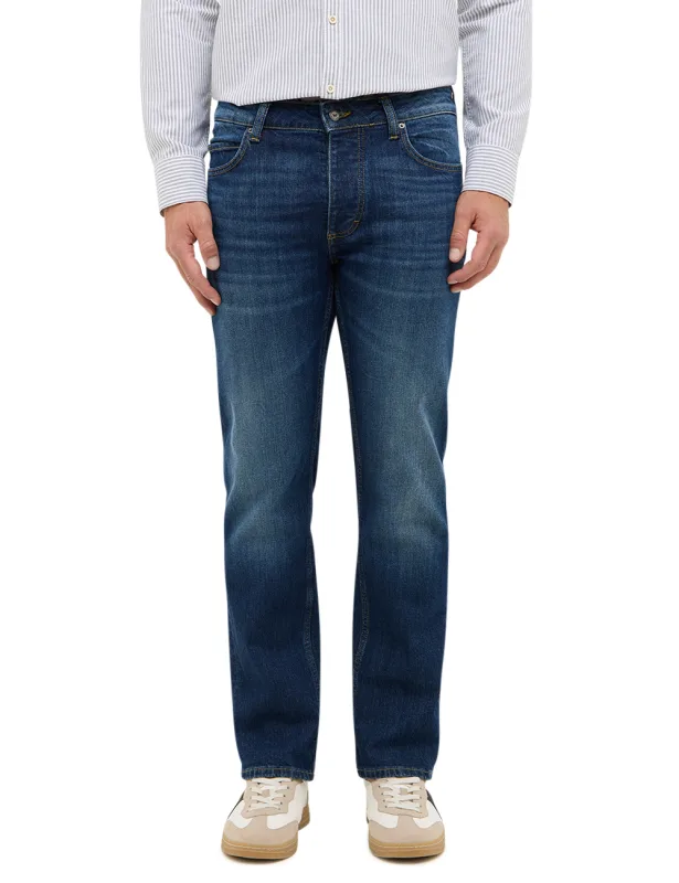 Mustang Jeans Michigan Straight vintage steel blue extra lang