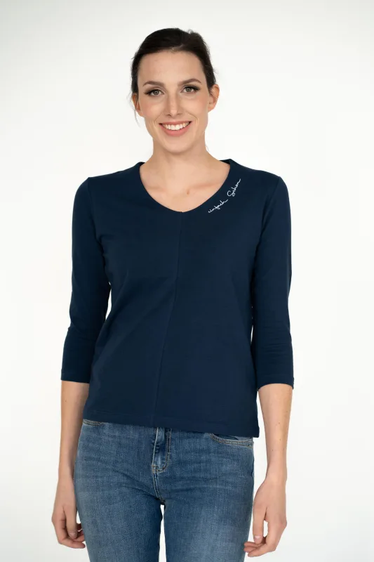 einfach Schön 3/4 Arm Shirt Ramona marine