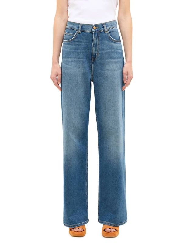 Mustang Jeans Luise Wide medium blue wash extra lang