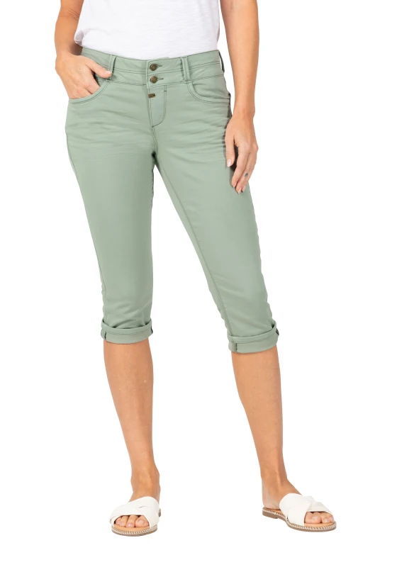 Timezone 3/4 Damenjeans Slim EnyaTZ tea green