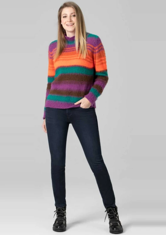 Timezone Damenjeans Slim EnyaTZ Womanshape night blue wash