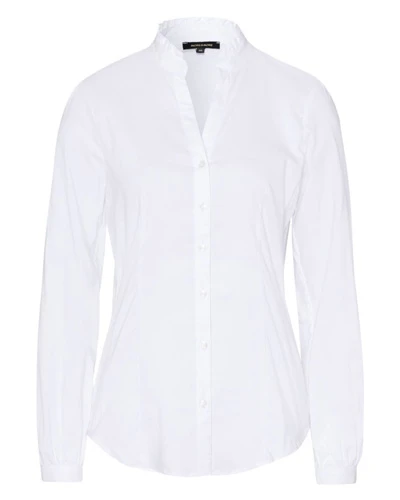 More & More Bluse Cotton Stretch white