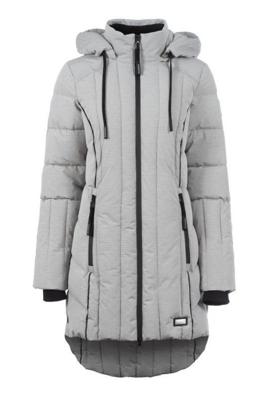 Soquesto Wintermantel OmaraSOQ stone grey