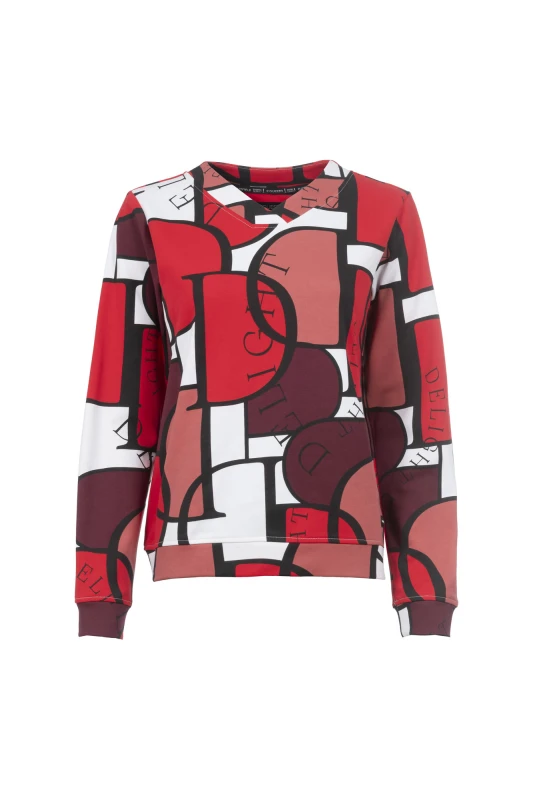 Soquesto Sweatshirt OdeyaSOQ ruby red