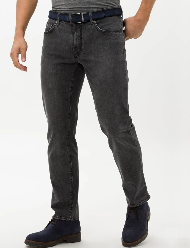 Brax Jeans Cadiz Straight Fit grey used extra lang
