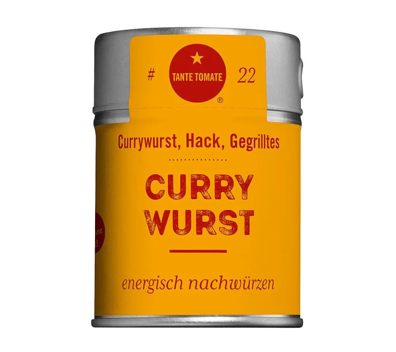 Tante Tomate - CurryWurst - energisch nachwürzen - Gewürzmischung 65g