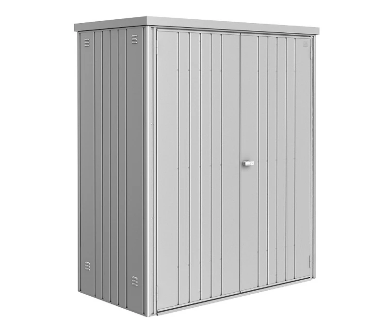 Biohort Geräteschrank 150 Aufbewahrungsschrank 155x83x182,5cm Silber-Metallic