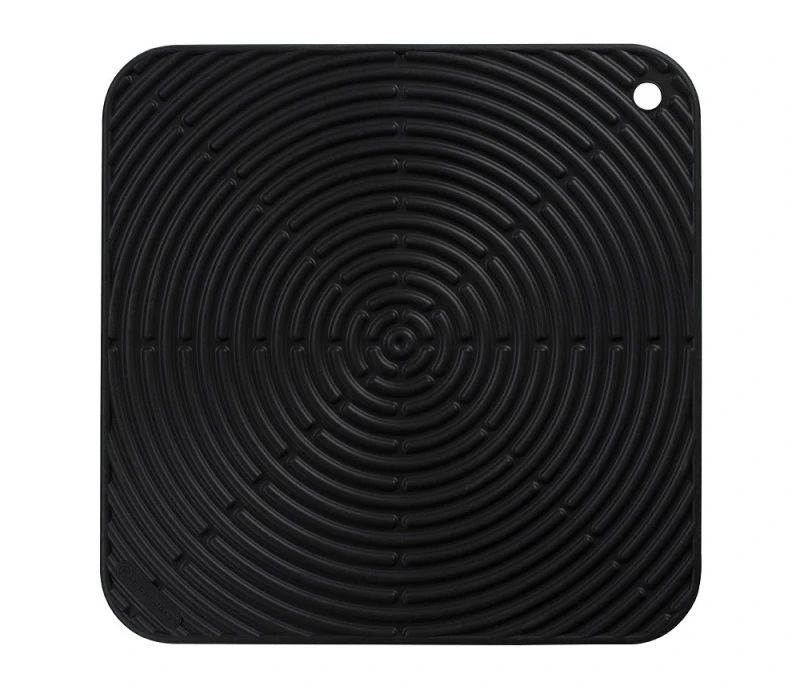 Le Creuset Topflappen Quadratisch Klassik Silikon Schwarz 29cm