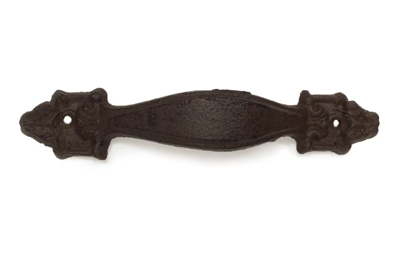 Rustikaler Griff Schubladengriff Möbelgriff Gusseisen Antik-Braun 17,5cm