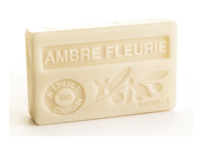 Bio-Arganöl Seife Ambre Fleurie (Blumenduft Amber) - 100g