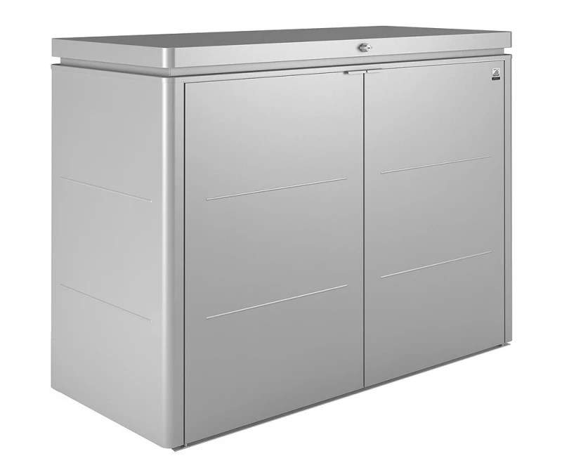 Biohort Highboard 160 Aufbewahrungsbox 160x70x118cm Silber-Metallic