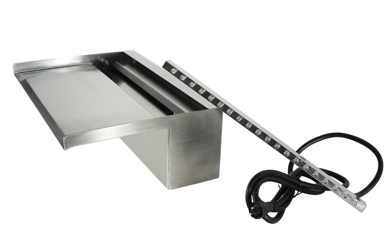 Ubbink Niagara 90 LED Wall Wasserfall Element Edelstahl Beleuchtet