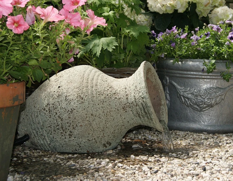 Ubbink AcquaArte Larissa Amphore Antik-Look Gartenbrunnen Set Springbrunnen