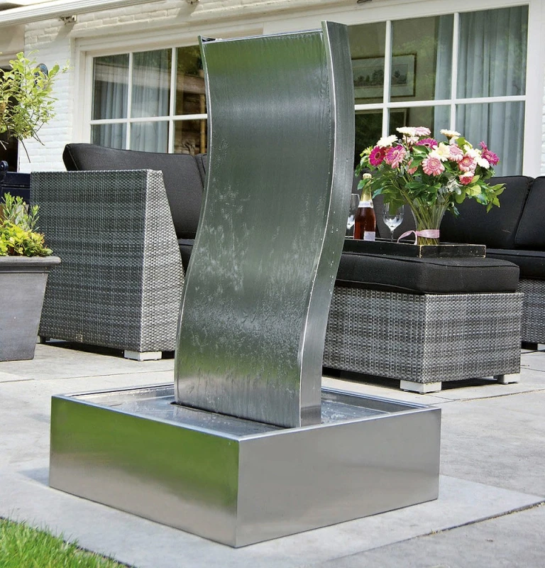 Ubbink AcquaArte Genova Wasserspiel Set Springbrunnen Edelstahl