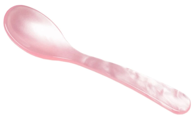 G.F. Heim Söhne Eierlöffel Acrylglas Perlmutt Optik Pfirsich