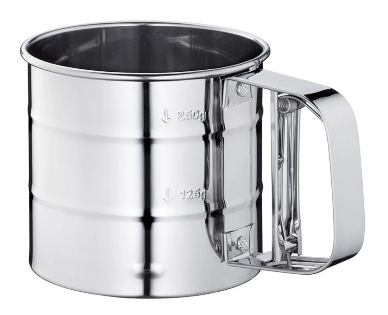 Küchenprofi Einhand-Mehlsieb Edelstahl