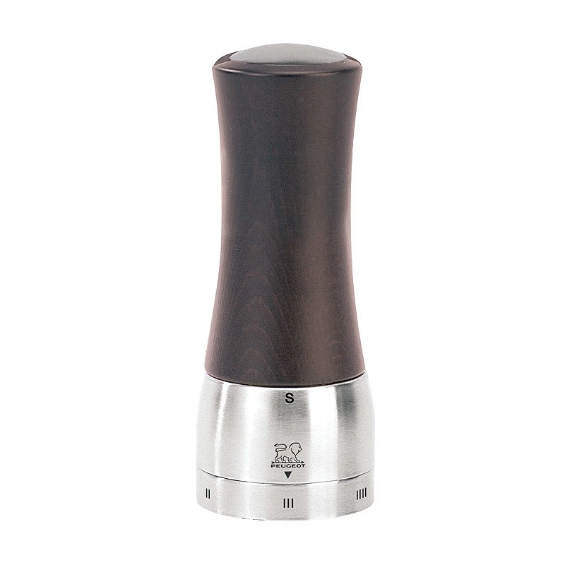 Peugeot Madras Salzmühle Edelstahl Holz Schoko U-Select 16cm