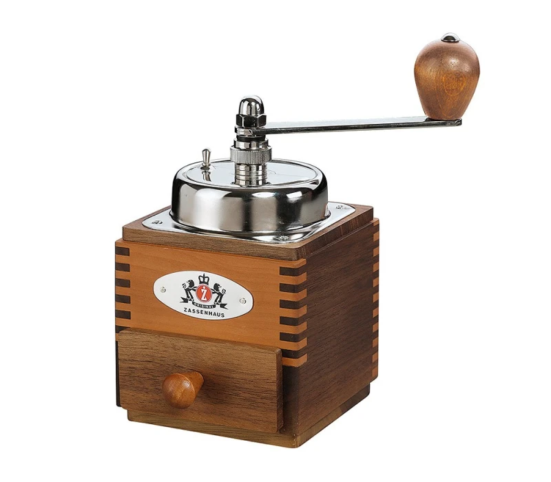 Zassenhaus Kaffeemühle Montevideo Holz Nussbaum / Birne