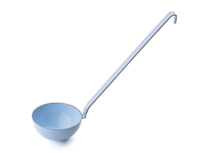 Riess Schöpflöffel Emaille Schöpfkelle Pastell Blau 9cm