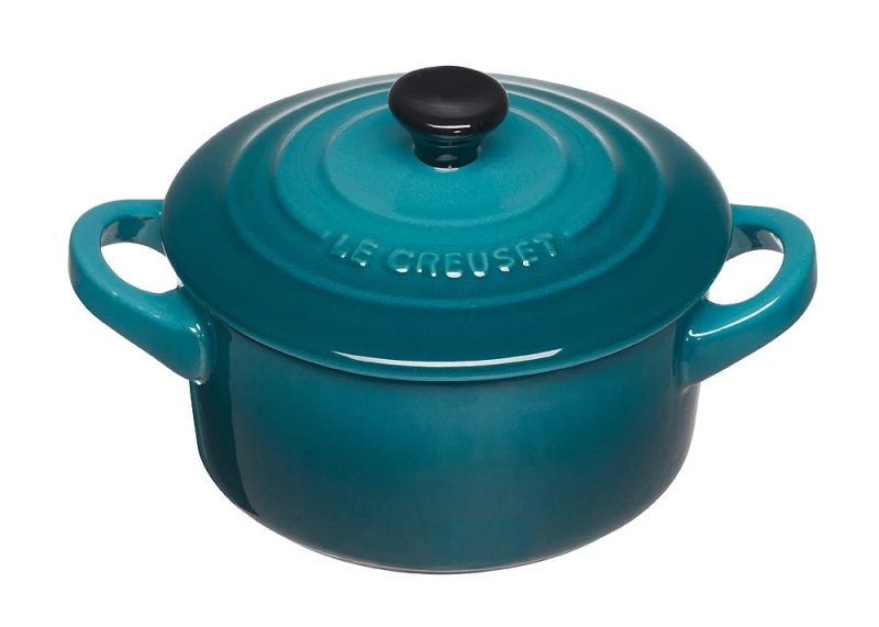 Le Creuset Mini Cocotte Steinzeug Deep Teal Petrol 10X5cm
