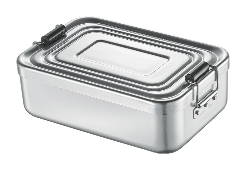 Küchenprofi Lunch Box groß Aluminium Silber