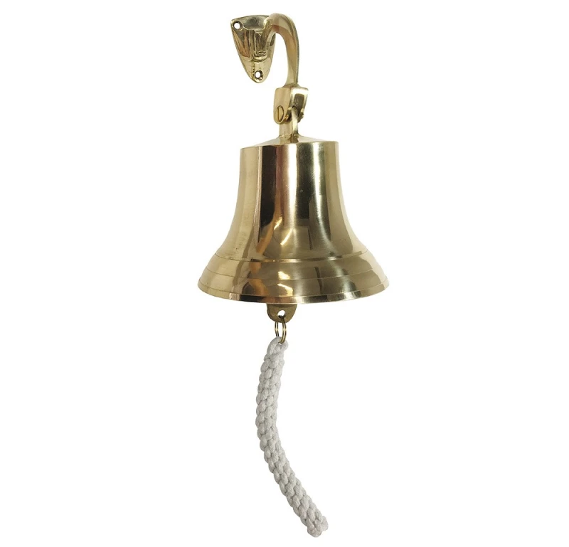 Schiffsglocke Nostalgie Glocke Messing Maritim Türglocke 14cm