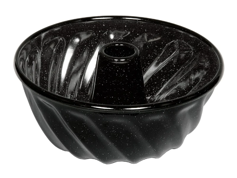 Riess Gugelhupfform Emaille Schwarz 22cm