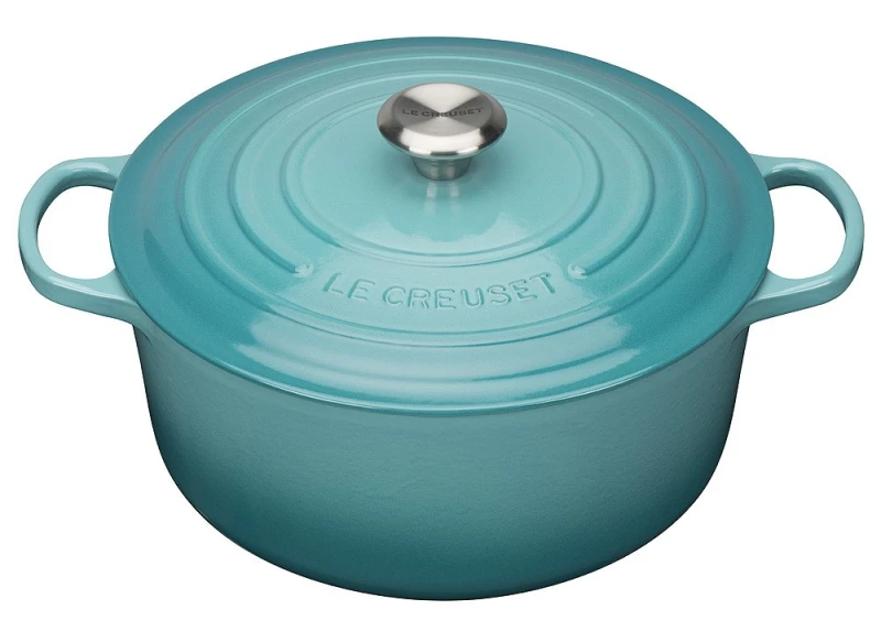 Le Creuset Bräter Signature Rund Gusseisen Karibik 24cm