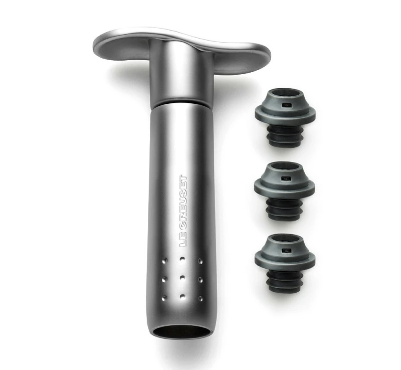 Le Creuset WA-137S Weinpumpe Metal Edition Metal