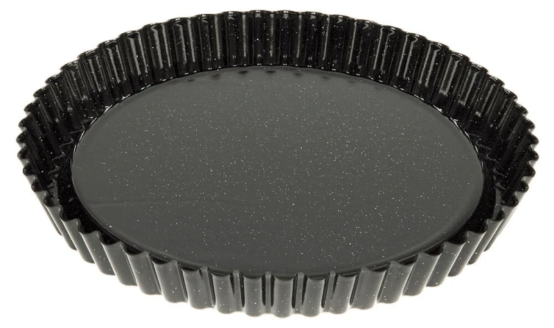 Riess Obsttortenboden Emaille Schwarz 30cm