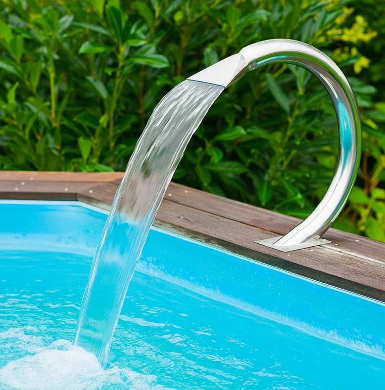 Ubbink Mamba Shower Pool Wasserfall Schwalldusche Edelstahl