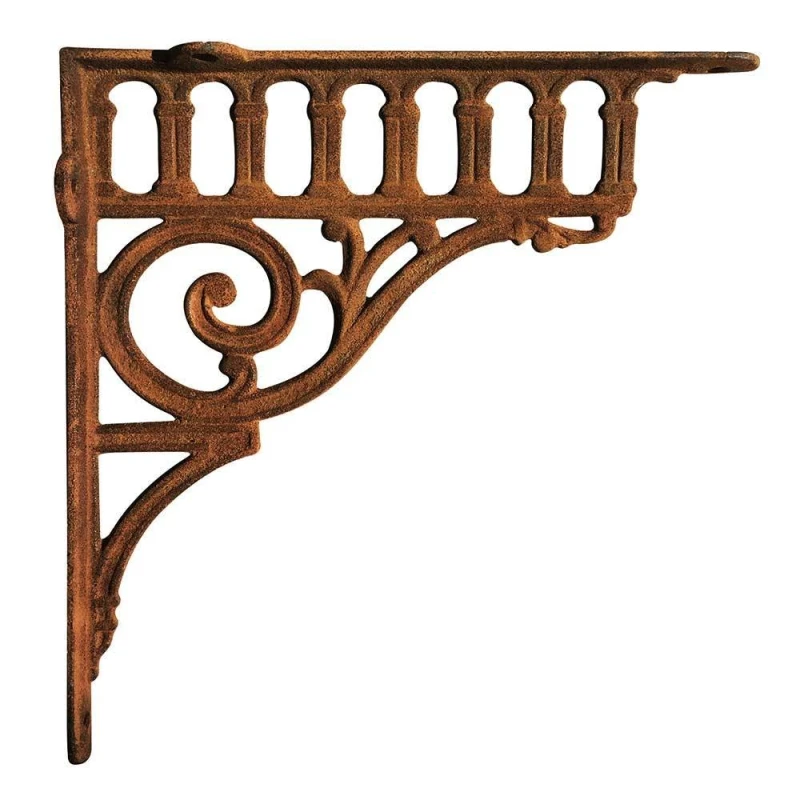 Regalträger Gründerzeit-Stil Eisen Rostig Regalhalter Regalwinkel Antik-Stil