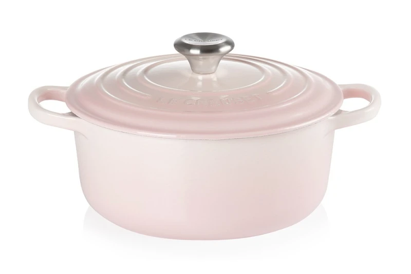 Le Creuset Bräter Signature Rund Gusseisen Shell Pink 20cm