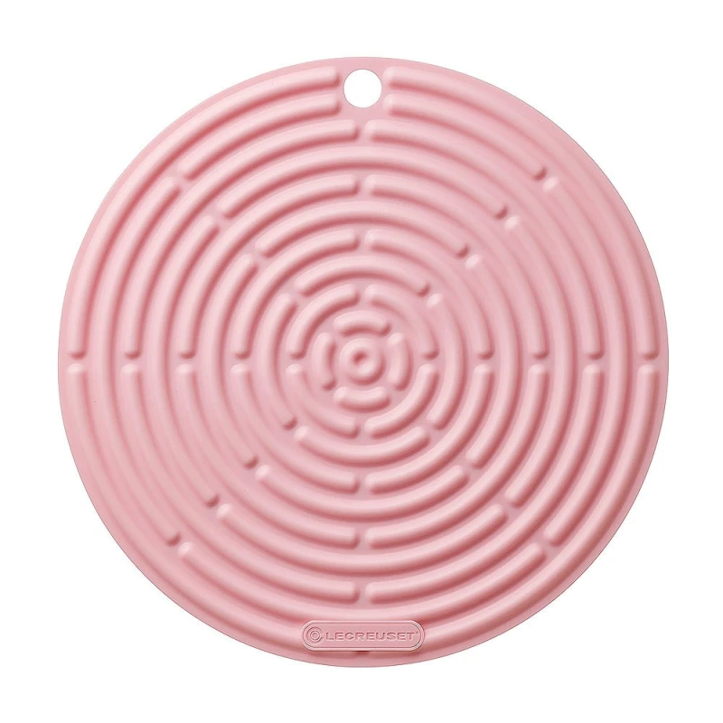 Le Creuset Topflappen Rund Silikon Shell Pink