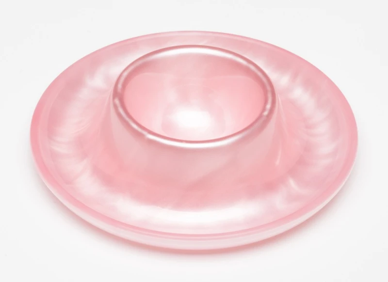 G.F. Heim Söhne Eierbecher Acrylglas Perlmutt Optik Pfirsich