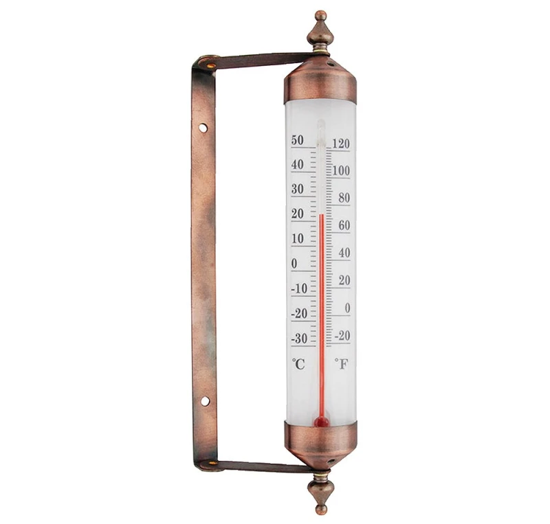 Fensterthermometer Vintage Kupfer Wandthermometer beweglich Nostalgie