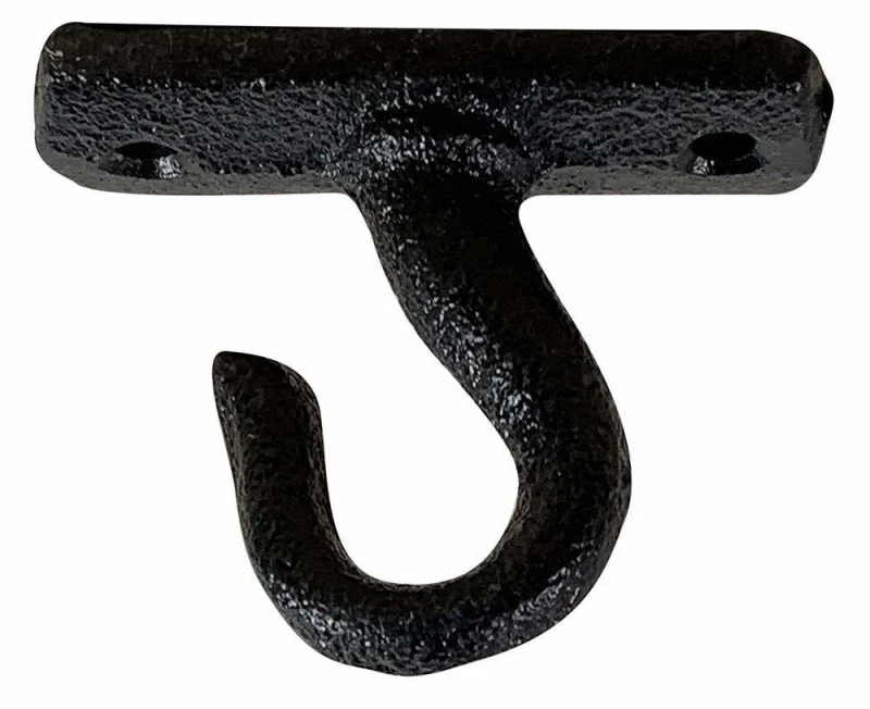 Deckenhaken Wandhaken Rustikal Wandhalterung Gusseisen Antik-Stil Schwarz 5,5cm