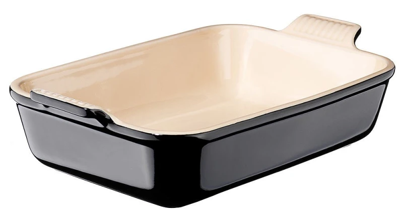 Le Creuset Auflaufform Tradition Steinzeug Schwarz 26cm