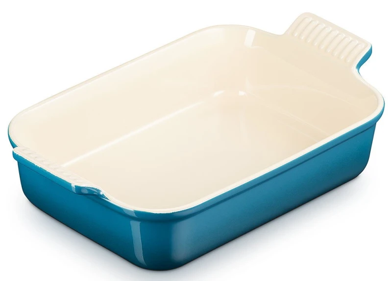 Le Creuset Auflaufform Tradition Steinzeug Deep Teal 26cm