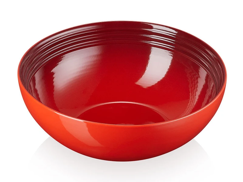 Le Creuset Salatschüssel Steinzeug Kirschrot 24cm