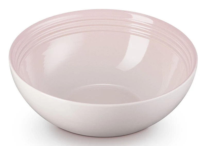 Le Creuset Salatschüssel Steinzeug Shell Pink 24cm