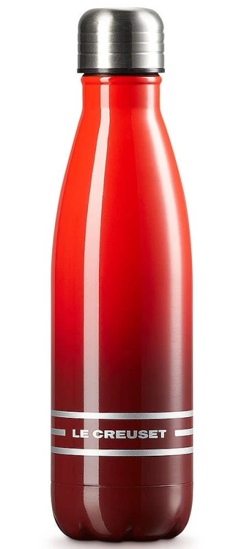 Le Creuset Trinkflasche Edelstahl Isolierflasche Kirschrot 500ml