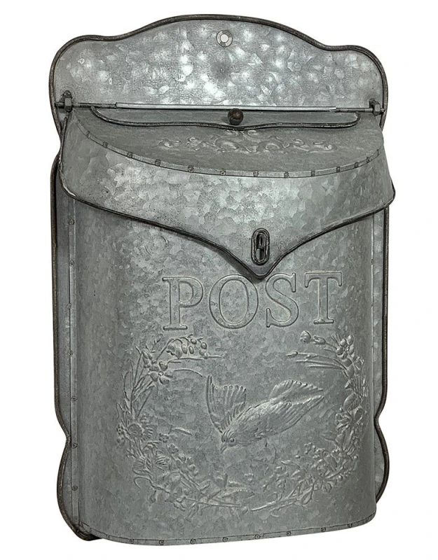 Briefkasten POST Zink Postkasten mit Brieftaube Vintage Landhausstil