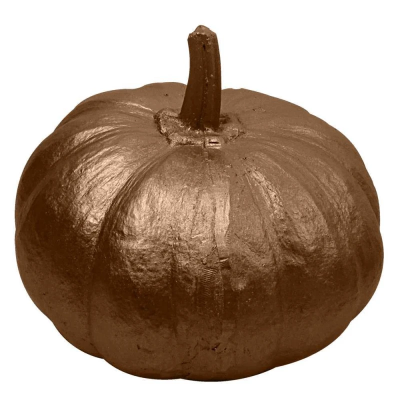 Künstlicher Kürbis Halloween Herbstdeko Rosegold 15cm