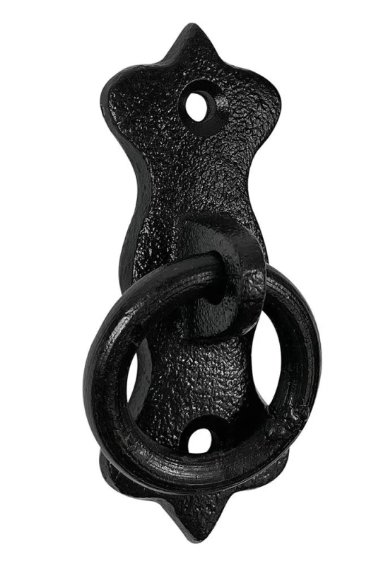 Anbindering Mauerring Befestigungsring Gusseisen Schwarz Wandring Antik-Stil