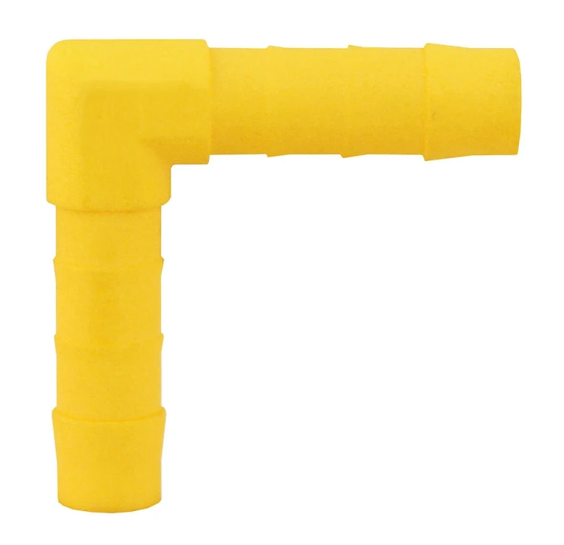 Lilie Winkel Verbinder WeißGELB Innen-Ø 10mm