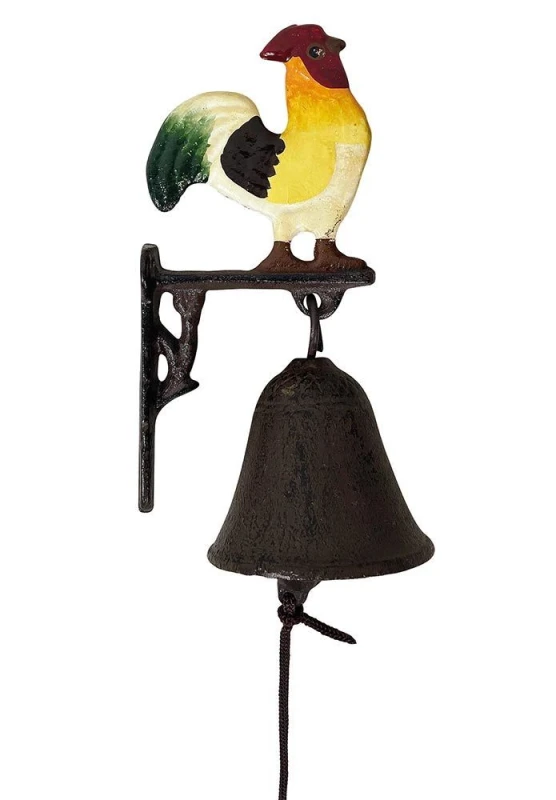 Türglocke Hahn Glocke Landhausstil Gusseisen Rustikal Antik-Stil