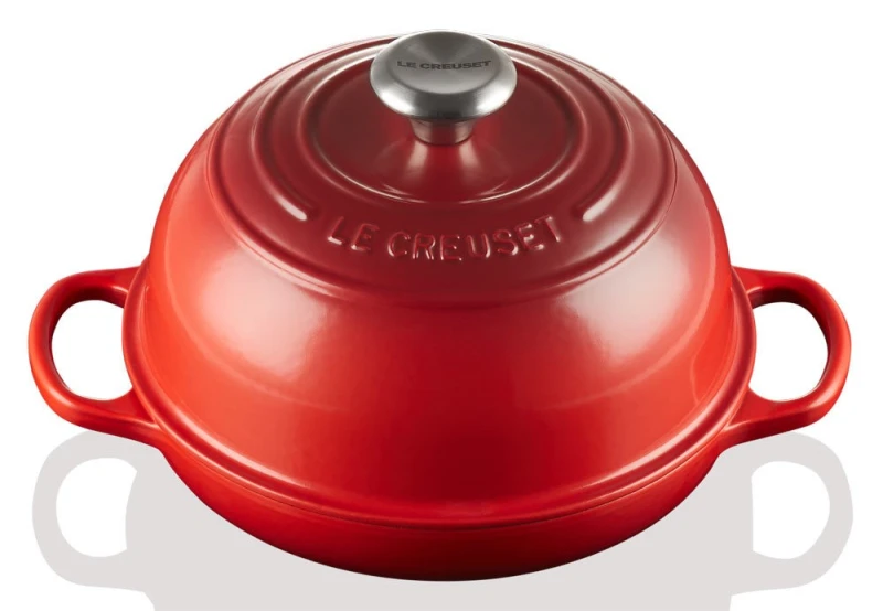 Le Creuset Brotbräter Rund Gusseisen Kirschrot 24cm