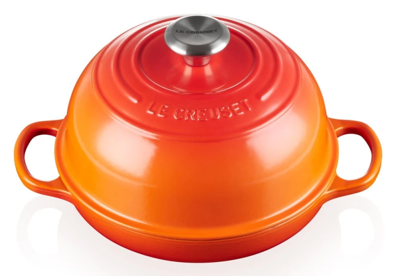 Le Creuset Brotbräter Rund Gusseisen Ofenrot 24cm