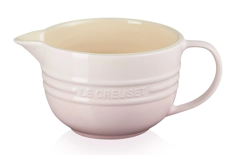 Le Creuset Rührschüssel mit Henkel Steinzeug Shell Pink